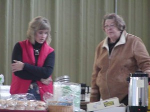 Julie and Grandma Vicki Serving Lunch